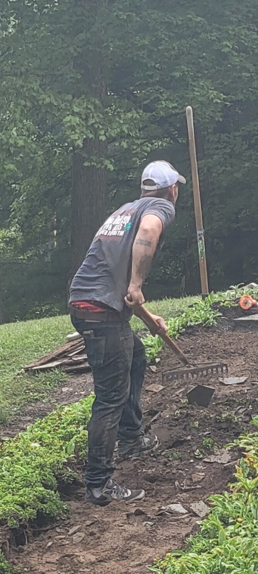 Andrew working on a job site